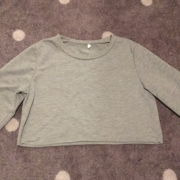 Grey crop top - Picture 1 of 3
